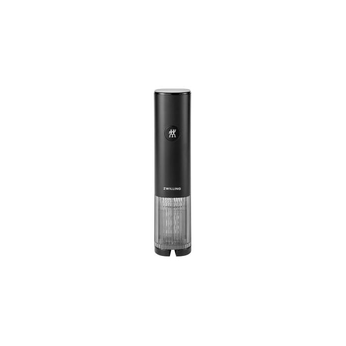 Zwilling 1028019 Enfinigy Apribottiglie elettrico con tagliacapsule integrato e luce LED batteria fino a 50 bottiglie colore Nero