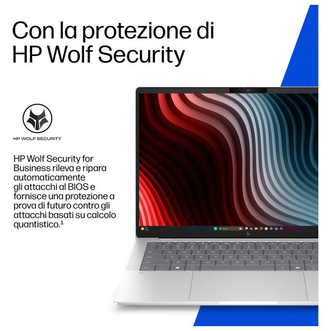HP E4LH4AT HP EliteBook X G2a 14'' 3K 32 GB LPDDR5x-SDRAM 512 GB SSD Wi-Fi 7 Windows 11 Pro colore Argento