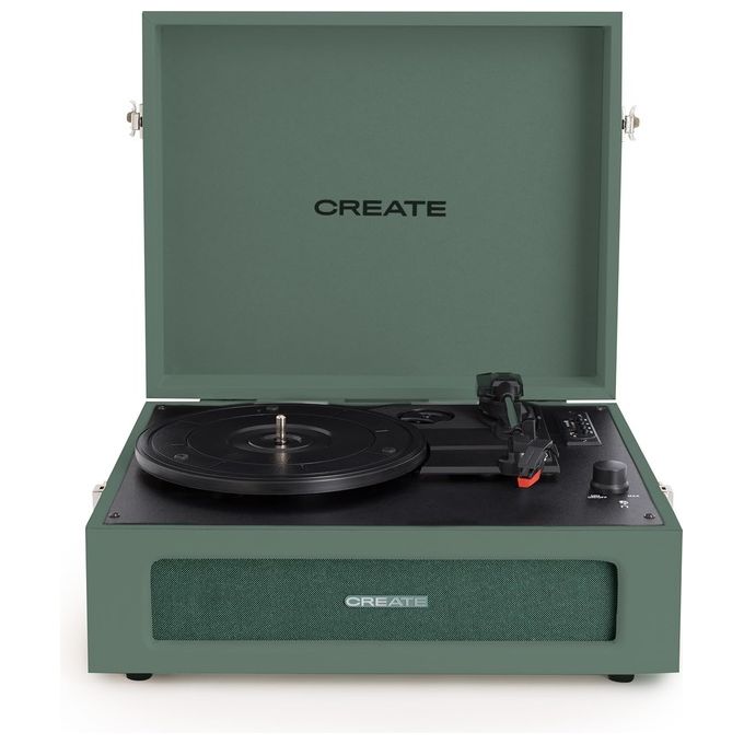 Denver VPL-130 Tocadiscos Retro con Amplificatore Integrato e Connessione PC Registrazione USB 33 45 78 rpm colore Nero
