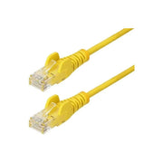 StarTech.com N6PAT25CMYLS Cavo di rete Cat6 U-UTP 10000 Mbit-s RJ-45 Dritto Maschio colore Giallo