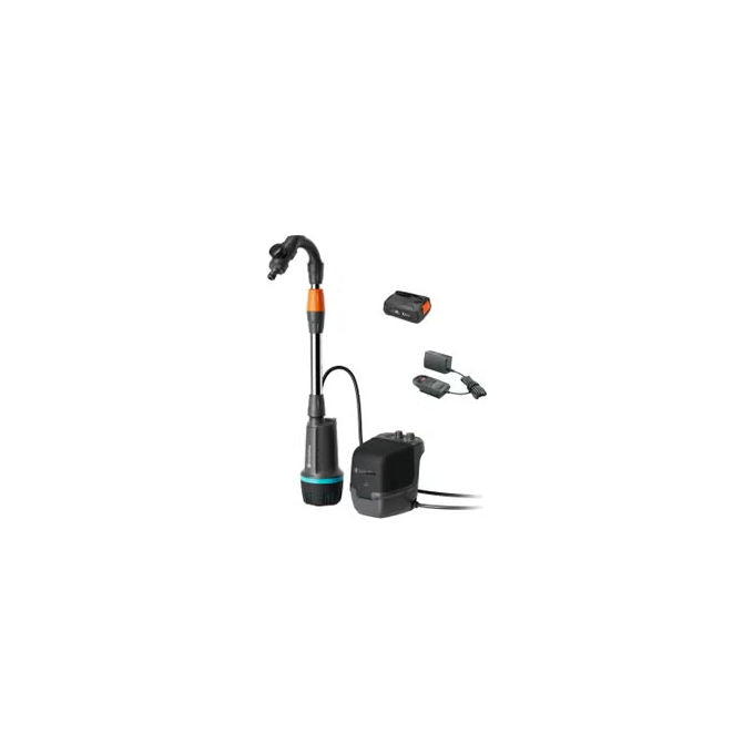 Gardena 14605-20 Pompa per Barili a Batteria 2400 l-h 18V 2.5 Ah 90 W colore Nero