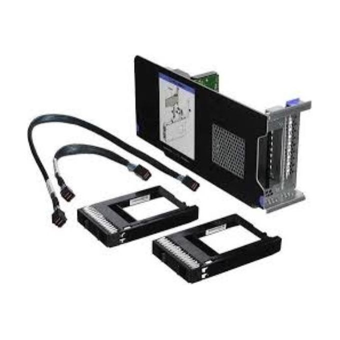 Lenovo 7XH7A06253 Kit HDD Posteriore 2 alloggiamenti hot-swap 3.5'' per ThinkSystem SR590 SR650 ThinkAgile VX5520 colore Nero