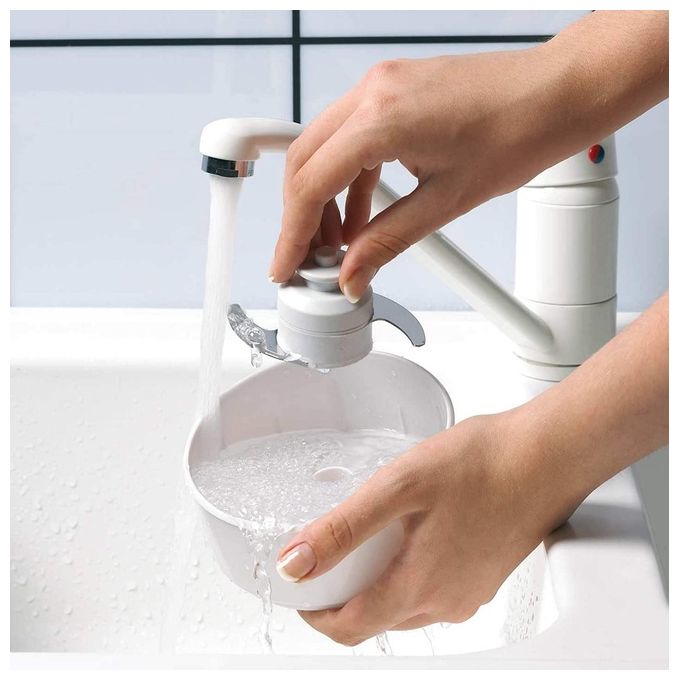 Moulinex AD560120 Moulinette Bouton Tritatutto Elettrico 800W 0,25 L 3 velocita' colore Bianco Rosso