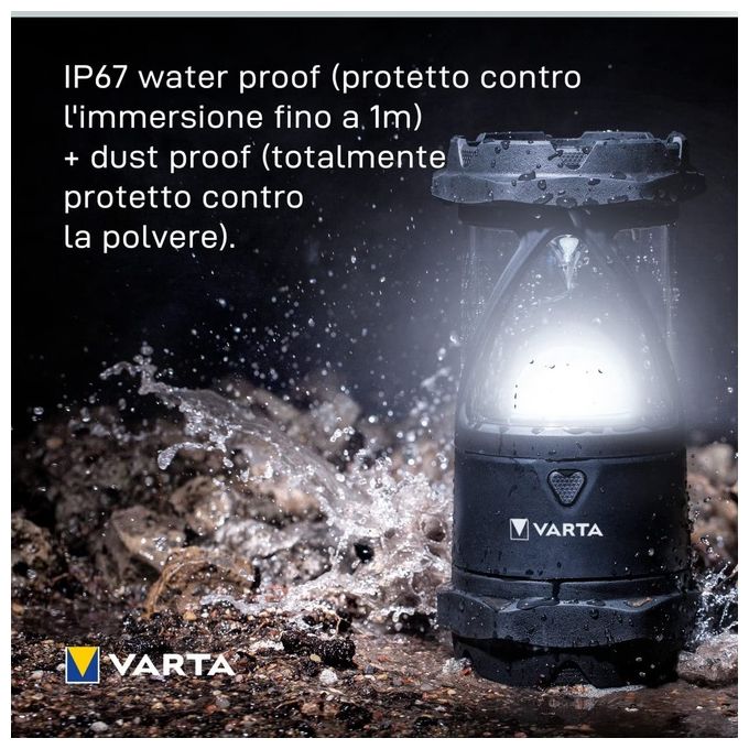 Varta Indestructible L30 Pro Nero-Trasparente Torcia a Mano Led