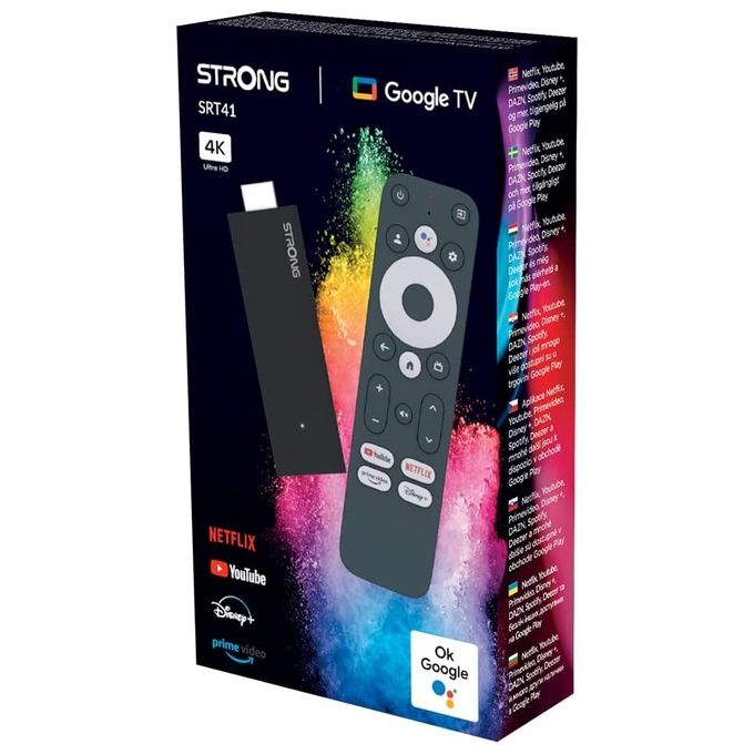 Strong SRT41 Dongle Smart TV HDMI 4K Ultra HD Android 11 Wi-Fi Dual Band Bluetooth 5.0 2 GB RAM 8 GB colore Nero