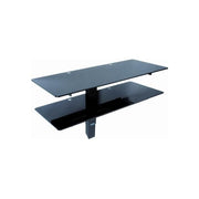 QUIK LOK FM-35 900 TR Opera Supporto da Parete per TV e Monitor fino a 42'' Portata 60 Kg Struttura in Metallo e Ripiani in Cristallo Nero colore Nero