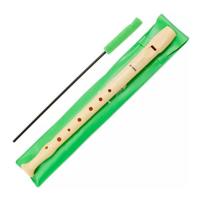Hohner 9508 Flauto Dolce Soprano Diteggiatura Tedesca Plastica ABS uso Didattico colore Avorio