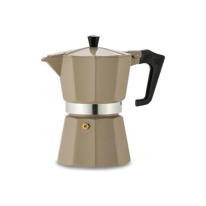 Pezzetti 1361V Italexpress Caffettiera Moka 3 tazze in alluminio compatibile induzione colore Beige