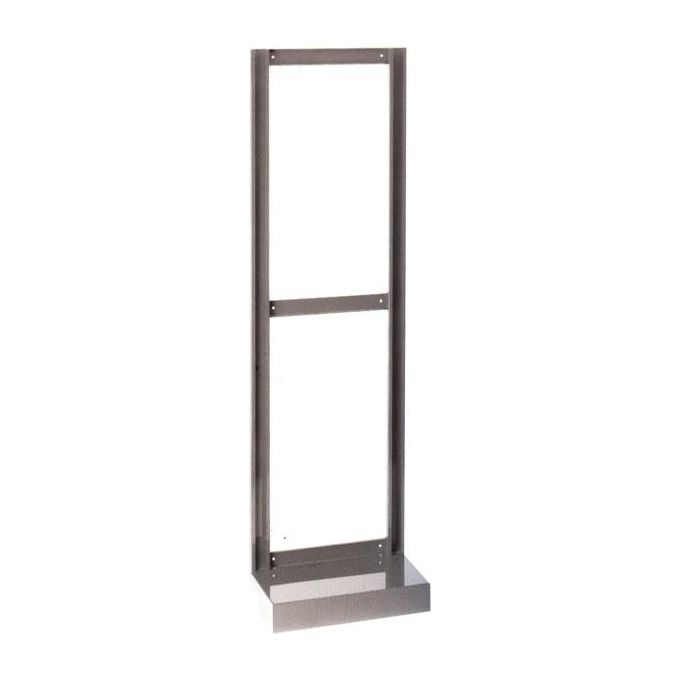Mobil Plastic MP195 Telaio Espositore da Terra per Cassettiere MADIA e CRYSTAL BOX L 600 x P 205 x H 1950 mm colore Grigio