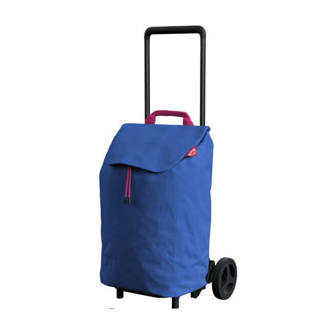 Vileda 101116 Gimi Easy Carrello per la Spesa 40 Litri Portata 30 Kg Borsa Staccabile Ruote Rimovibili Pieghevole colore Blu
