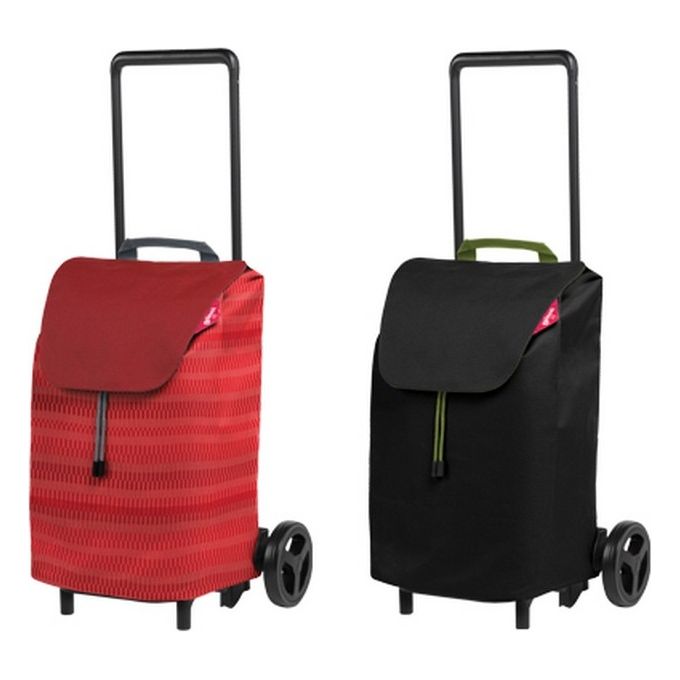 GIMI 168432 Easy Carrello portaspesa pieghevole 40 litri 30 Kg ruote 15 cm colore Nero