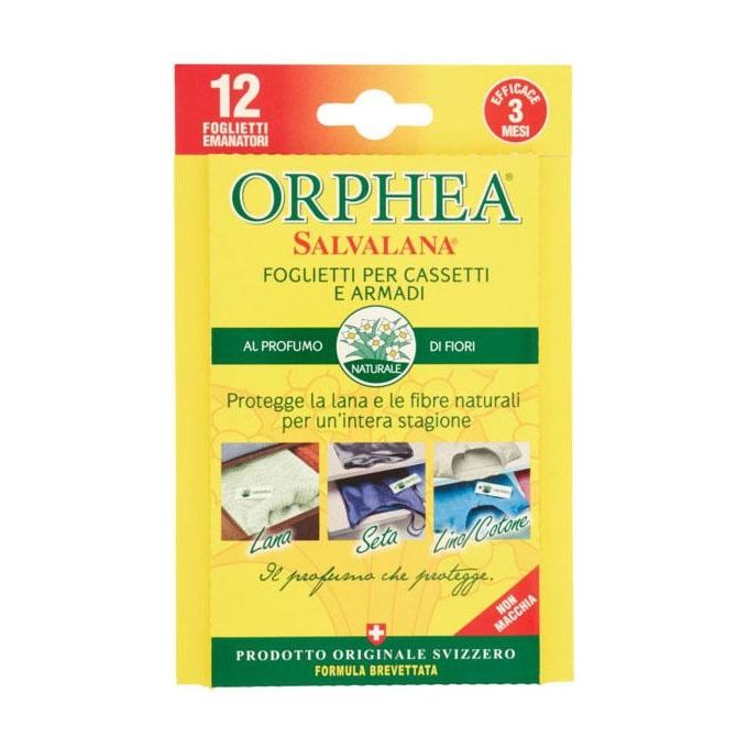 Orphea Antitarme Salvalana Cedro 12 Pezzi