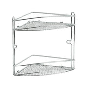 Artex Mensola da bagno angolare in acciaio cromato Star 21X21 H.26