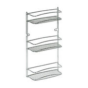 Artex Mensola da bagno rettangolare con 3 ripiani in acciaio cromato Star 25X10 H.47