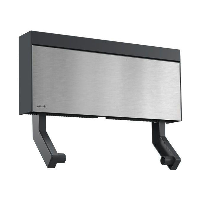 Metaltex 254412000 Tango Inox Dispenser Porta Rotoli 3 in 1 per Carta Pellicola e Alluminio con Porta Utensili e Taglierina Integrata colore Acciaio-antracite