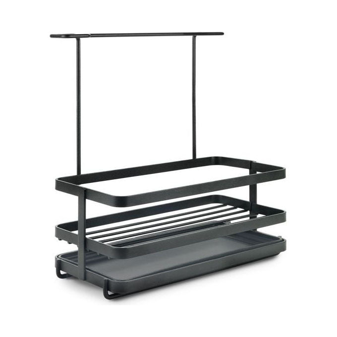 Metaltex 352902000 Tokyo Lava Organizer per Lavello Portaspugne Touch-Therm colore Nero