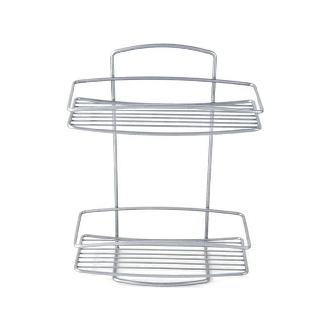 Metaltex Mensola rettangolare da appendere con 2 ripiani 26X11 H 35