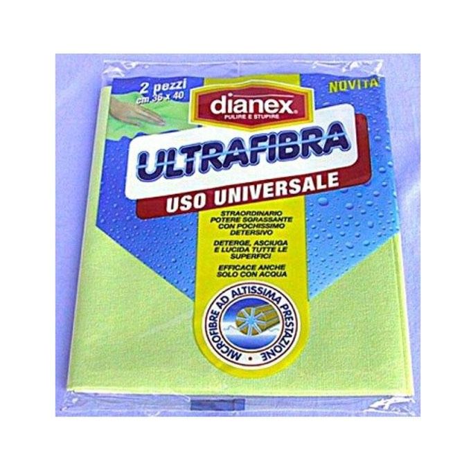 Dianex Panno Microfibra Uso Universale Pezzi 2 36X40