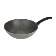 Ballarini 514641 Cortina Wok 28 cm Granitium Eco Induzione con Tecnologia Thermopoint colore Grigio