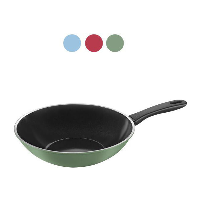 Ballarini CAPRERA Caprera Wok 28 cm con Rivestimento Antiaderente Kera Gloss e Tecnologia Radiant Induction colore Blu