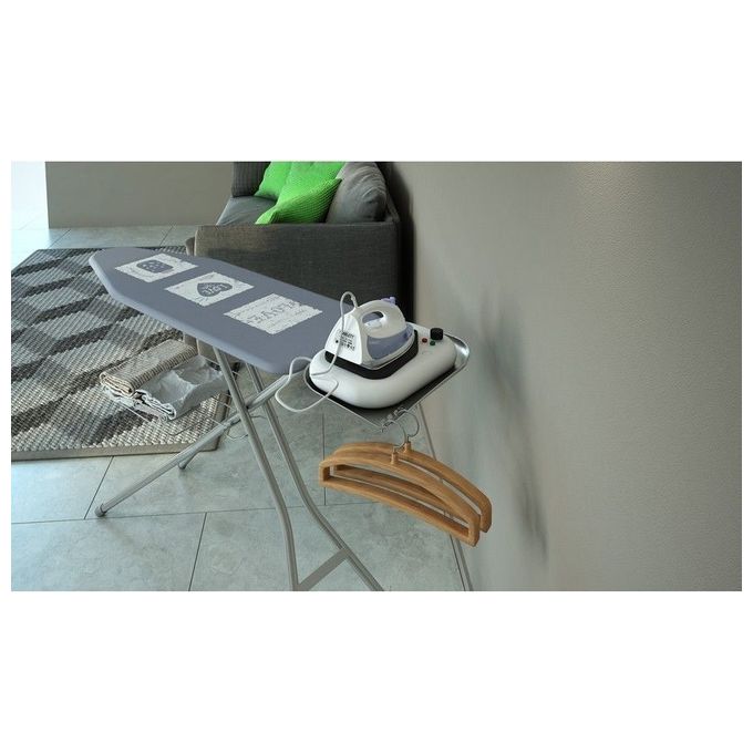 Colombo CLM850137 Turbo Vapor Asse da Stiro 120x40 cm 6 posizioni altezza fino a 95 cm portacaldaia 10 Kg griglia portabiancheria colore Grigio