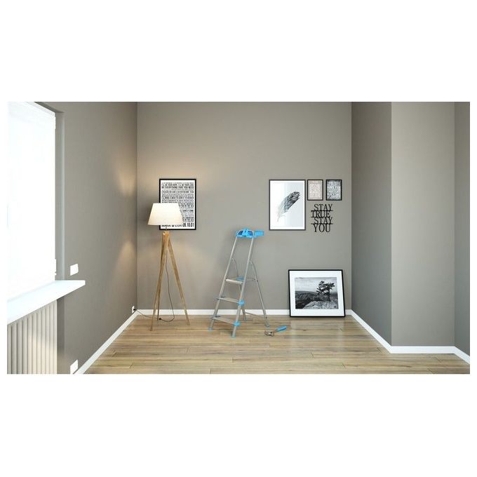 Colombo New Scal S112A03P Atlantica Scala a Sgabello 3 Gradini Extra Large Alluminio 150 Kg EN131 colore Blu