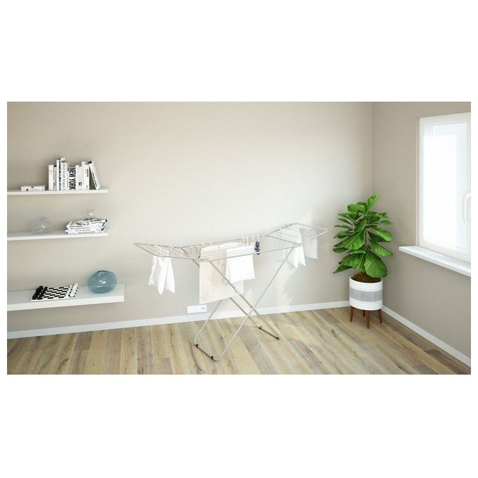 Colombo New Scal ST186 Glam 18 Stendibiancheria con Alette Acciaio Ripiegabile 18 m Antiruggine colore Grigio
