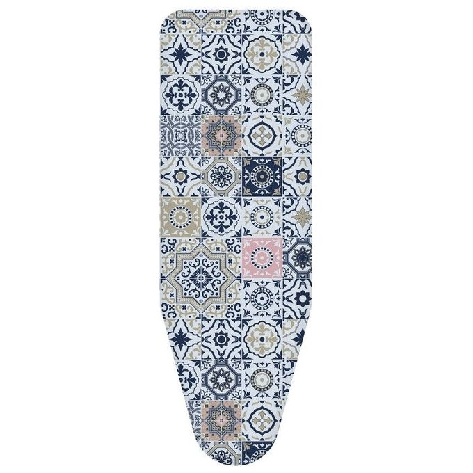 Colombo CLM575520 Newscal Copriasse da Stiro 130x50 cm Cotone con Mollettone e Fermanodo colore Turchese