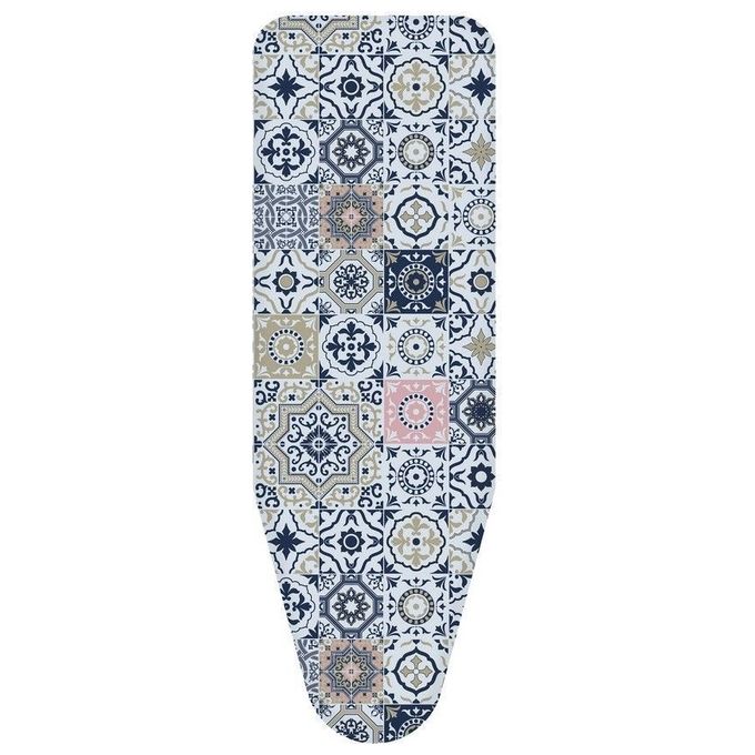 Colombo COP530 Foderina Copriasse da Stiro XL 2 Strati Cotone 100% Poliestere 250g-mq con Clip Fermanodo 140x55 cm colore Multicolore