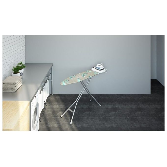 Colombo New Scal A122L20W Poseidon Asse da stiro 114x36 cm regolabile 6 posizioni 71-95 cm poggiaferro silicone foderina cotone