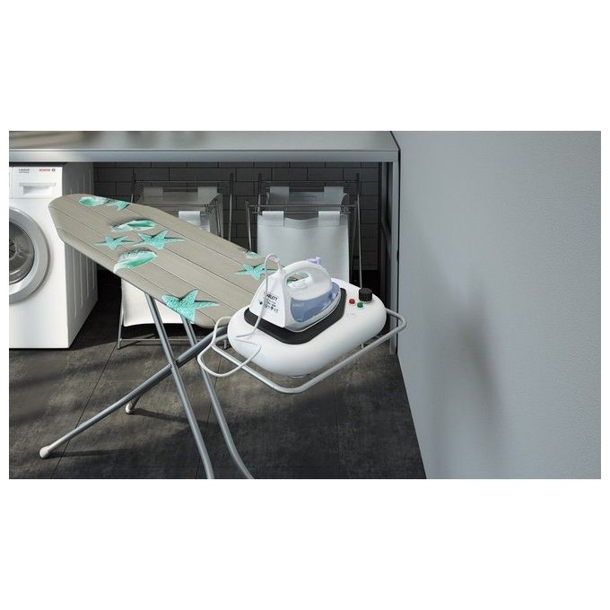 Colombo New Scal A122L20W Poseidon Asse da stiro 114x36 cm regolabile 6 posizioni 71-95 cm poggiaferro silicone foderina cotone