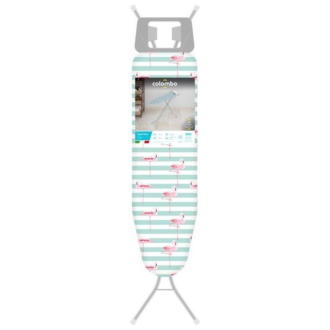 Colombo New Scal 501132 Supereuro Asse da Stiro Pieghevole 110x32 cm Altezza Regolabile 71-88 cm 3.6 Kg colore Mint Green