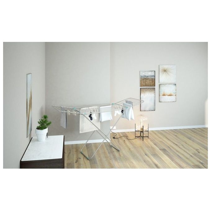 Colombo Stendibiancheria in Alluminio Allure con 20 Metri di Stenditura Griglie e Gambe Antiruggine