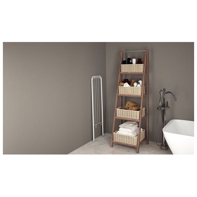 Colombo CLN016 Gazzella Stendibiancheria Pieghevole 6 m 3 Kg Acciaio Verniciato Salvaspazio Ultra Slim 1,5 cm colore Grigio