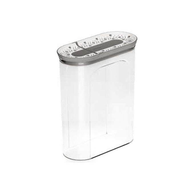 Stefanplast 55012 Tosca Barattolo Portacereali Ermetico 2 Lt BPA Free Lavabile in Lavastoviglie colore Grigio Bianco