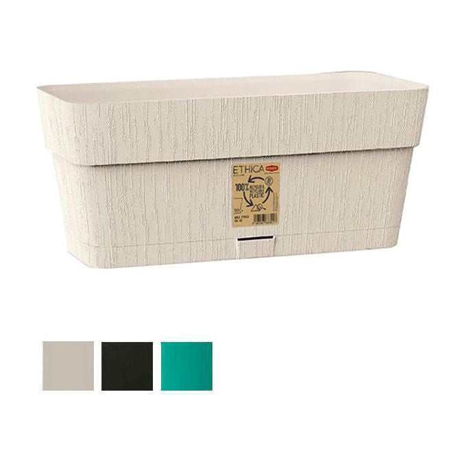 Stefanplast Vaso Ethica Rettangolare Riserva Acqua Verde Oliva 50cm