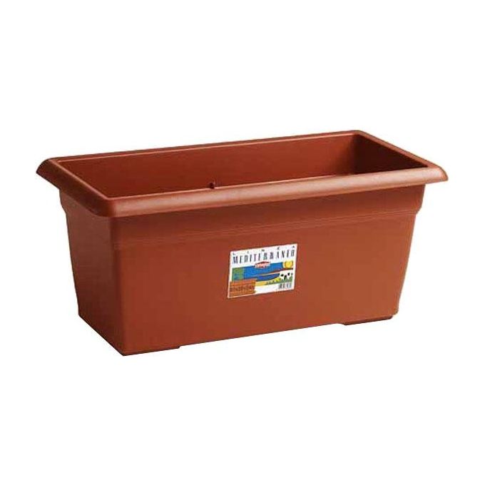 Stefanplast Vaso in Plastica Medio Rettangolare Coccio 100X45 H.40