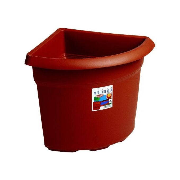 Stefanplast Vaso in Plastica Medio Angolare Coccio 45X45 H.40