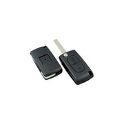 Silca HU83ARS2N Guscio Chiave Auto Vuoto 2 Pulsanti Flip Compatibile Citroen Peugeot