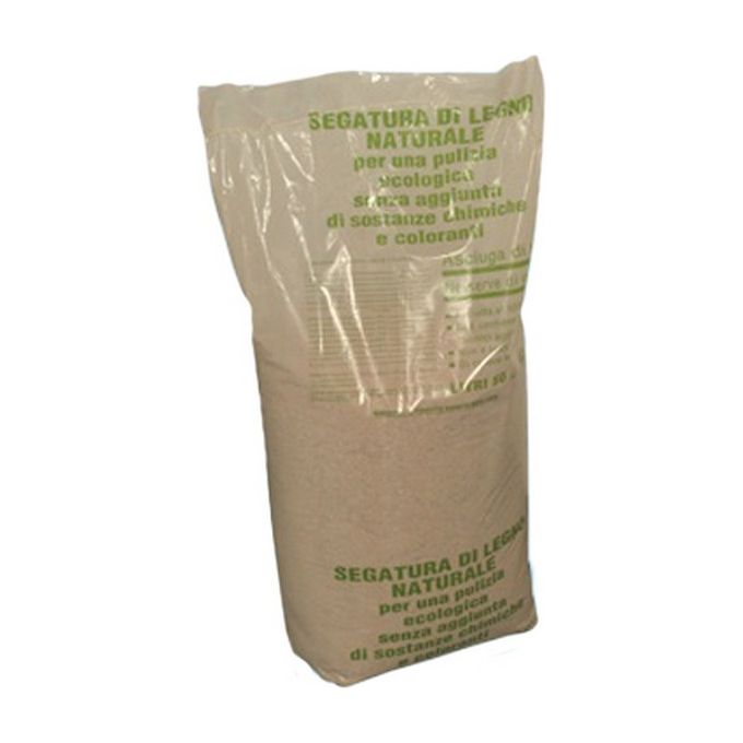 Brixo Segatura di Legno Naturale in Sacco 50 Litri Ecologica Non Tossica Asciutta 95% per Officine e Cantieri