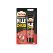 Pattex 2496677 Mille Chiodi Extreme Adesivo di Montaggio Sigillante Universale Interno Esterno Resistente UV Antimuffa 142g colore Bianco