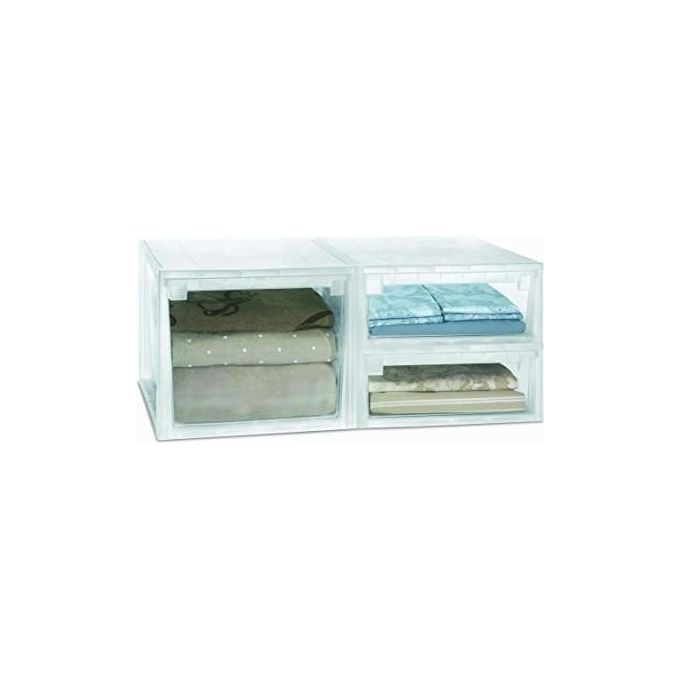 Terry 52XXL Light Drawer Cassetto Multiuso 50 L Impilabile Estraibile Modulabile colore Trasparente