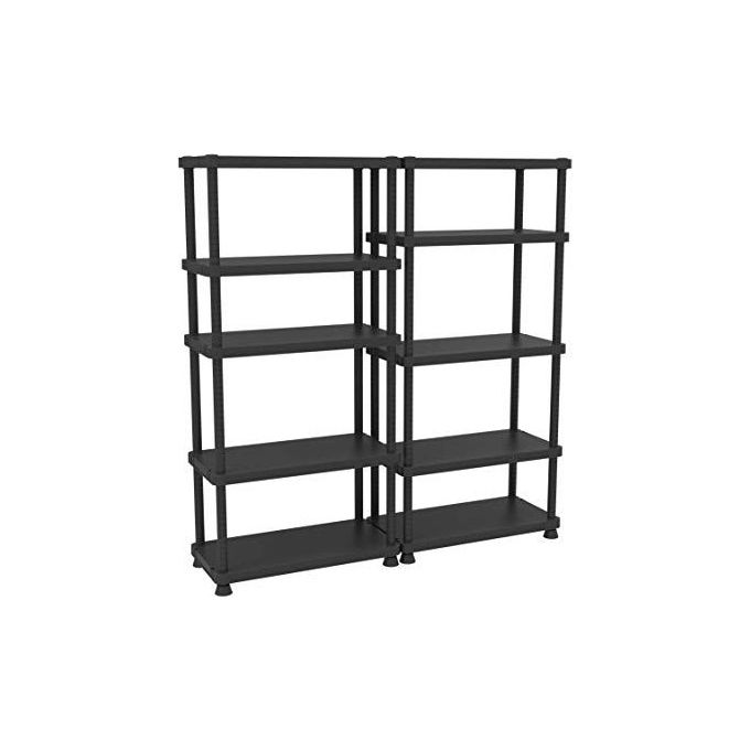 Scaffale A 5 Ripiani Regolabili In Altezza Con Doppia Opzione Di Montaggio L90 X P45 X H187,5