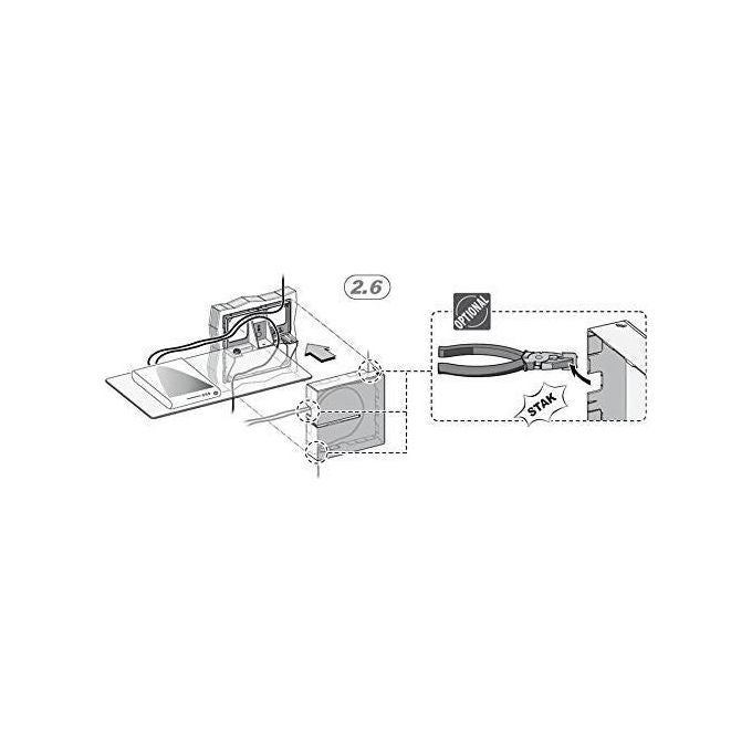 Meliconi Ghost Cube Shelf Sistema Copricavi Componibile con Ripiani Nero