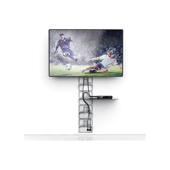 Meliconi Ghost Cube Shelf Sistema Copricavi Componibile con Ripiani Bianco