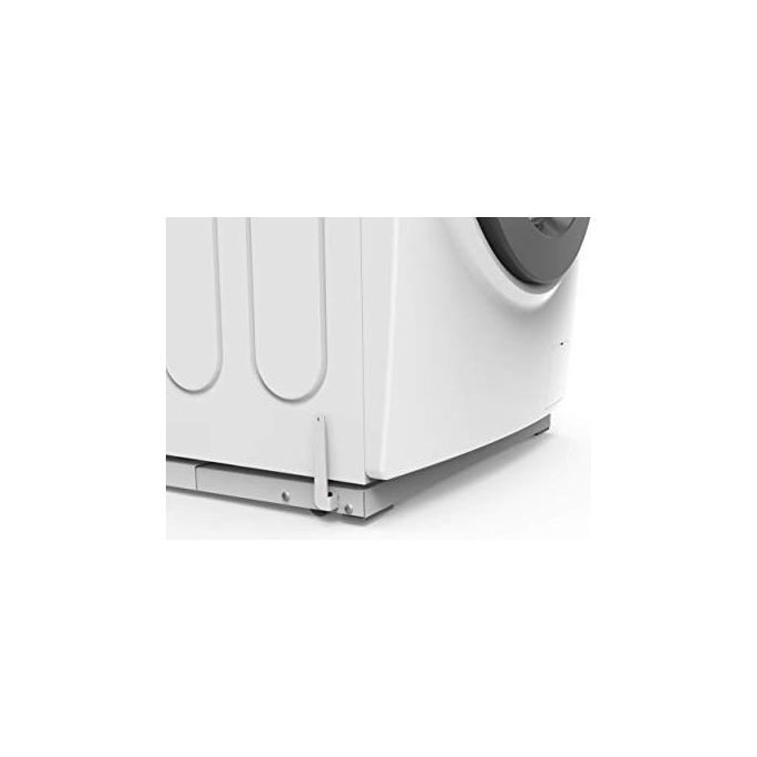 Meliconi 656141 Base Wash Pro Base Antivibrazione con Ruote per Lavatrice Regolabile 44-60 cm Portata 250 Kg colore Bianco