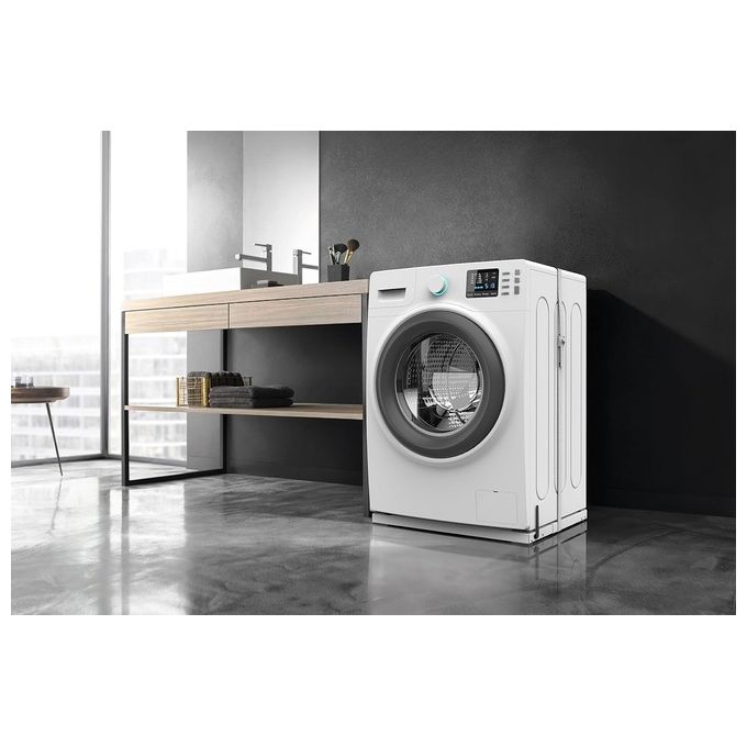 Meliconi 656141 Base Wash Pro Base Antivibrazione con Ruote per Lavatrice Regolabile 44-60 cm Portata 250 Kg colore Bianco
