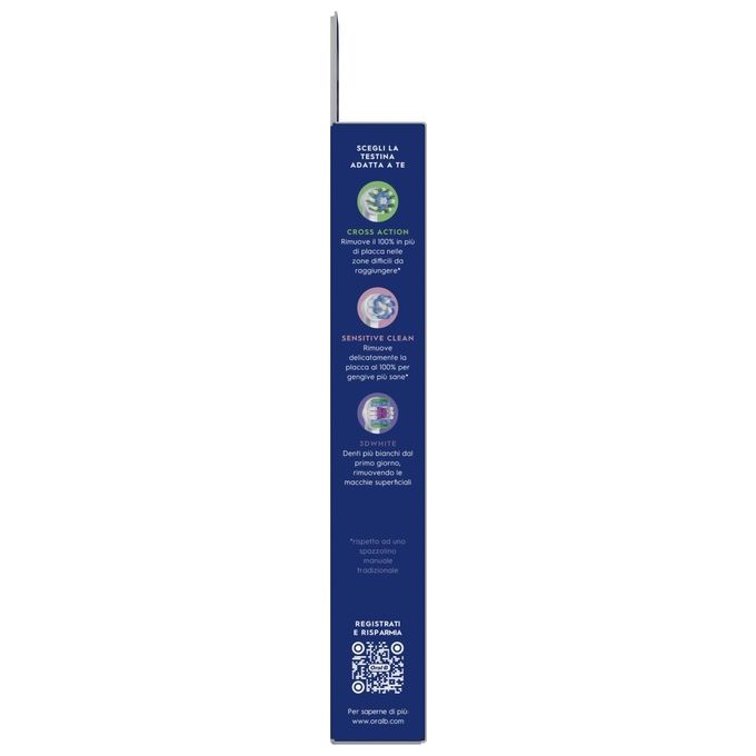 Oral-B EB20RX Testina di Ricambio PRO Precision Clean con Setole a X 10 Pezzi colore Bianco