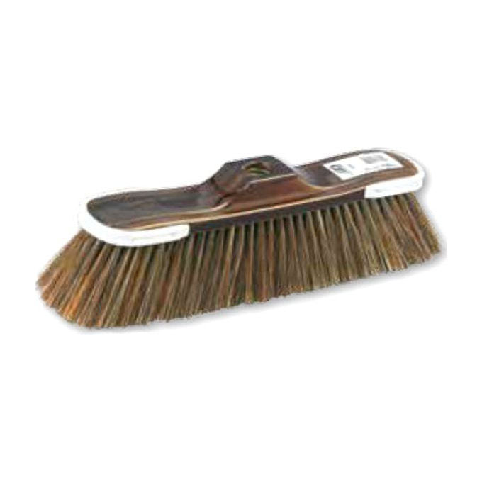 Machieraldo Scopa Domestica Antiurto Professionale Fibre Crine di Cavallo Asticella Polipropilene 35 cm