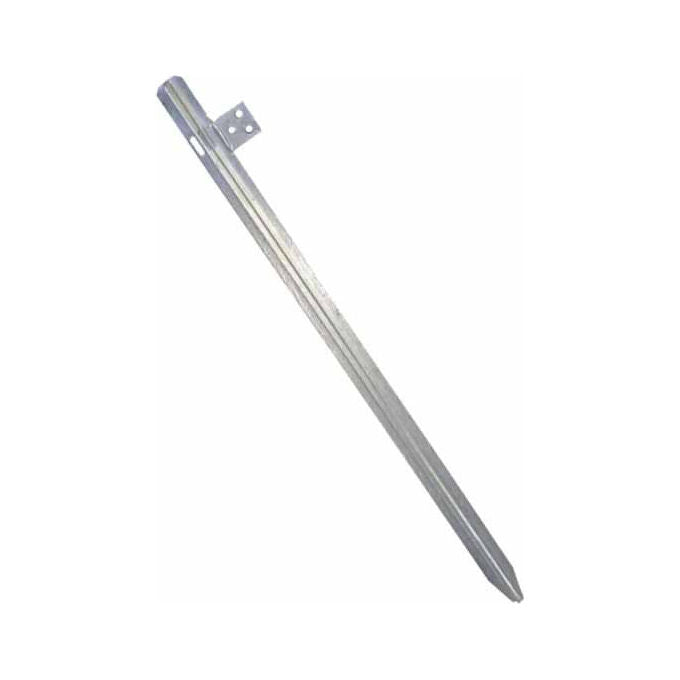 FERROBULLONI 8006637055026 Paletto Dispersore in Acciaio Zincato a Caldo Sezione a Croce 50x50x5 mm Altezza 150 cm colore Grigio